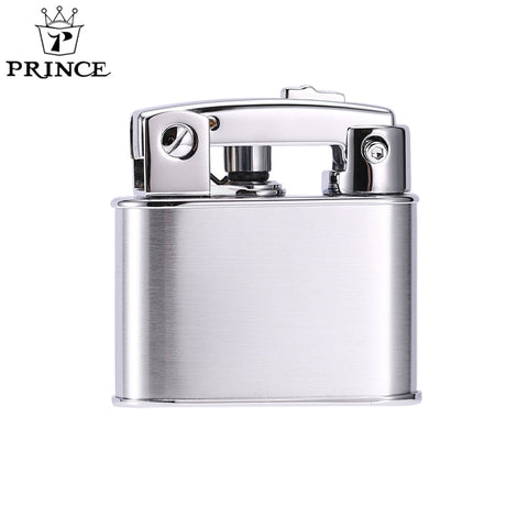 Prince Gold Petrol Lighter Silver Revival GD2
