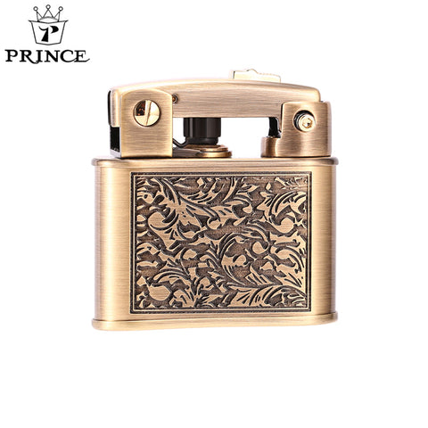 Prince Gold Petrol Lighter Vintage Revival GD2 - Vintage Bronze Motif