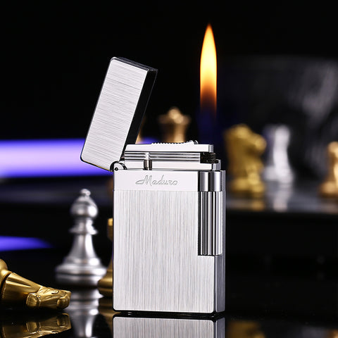 Maduro M2 Cling Sound Butane Soft Flame Lighter – Brushed Steel
