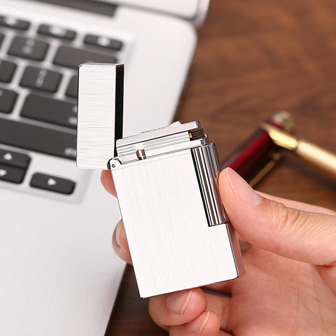 Maduro M2 Cling Sound Butane Soft Flame Lighter – Slim Brushed Steel