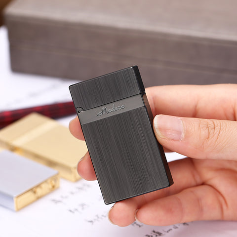 Maduro M1 Vintage Cigar Soft Flame Lighter – Cling Sound Kerosene Brushed Steel