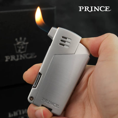 PRINCE Angled-Flame Butane Pipe Lighter