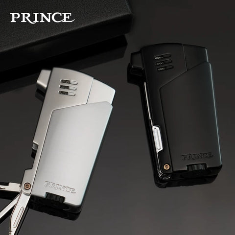 PRINCE Angled-Flame Butane Pipe Lighter
