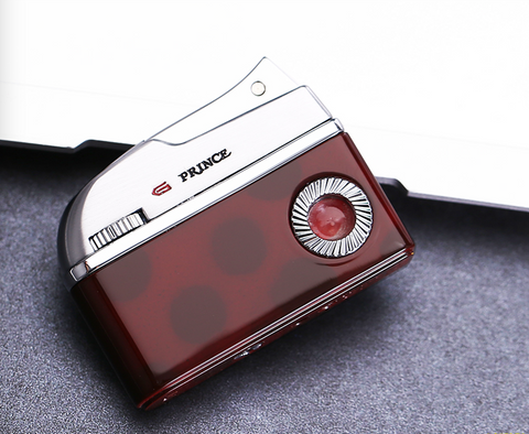 Prince Gas Dolphin Lighter Revival DN5 - Red Marble