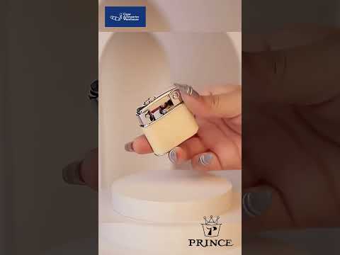 Prince Gold Petrol Lighter Silver Revival GD2