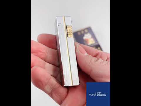 Maduro M4 Slimline Flint Soft Flame Lighter – Kerosene Brushed Steel