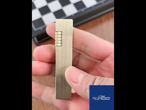 Maduro M4 Slimline Flint Soft Flame Lighter – Kerosene Brass Art