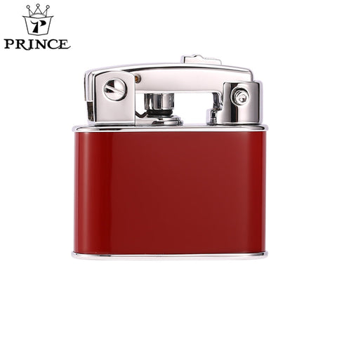 Prince Gold Petrol Lighter Classic Revival GD2- Red