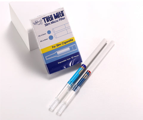 Tokyo Pipe Co. Tiltil Mitil Slim Micro Filter – Blue Bird Slim Cigarette Filters