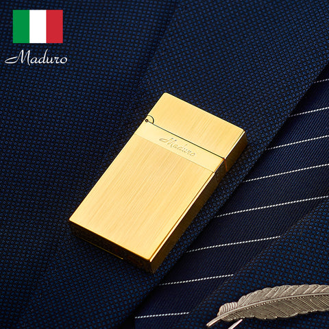 Maduro M1 Vintage Cigar Soft Flame Lighter – Cling Sound Kerosene Brushed Steel