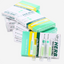 Herb cigarette packaging and filters on a white background