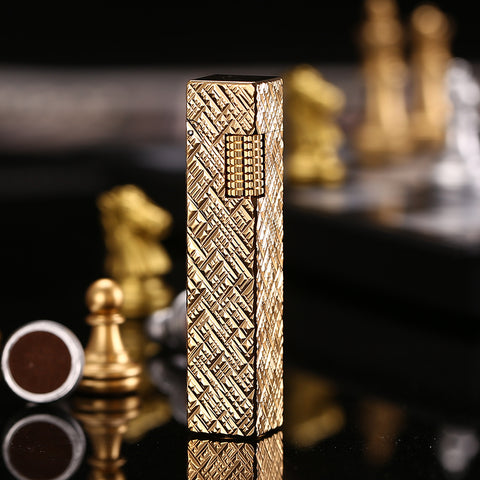 Maduro M4 Slimline Flint Soft Flame Lighter – Kerosene Cross Hatch