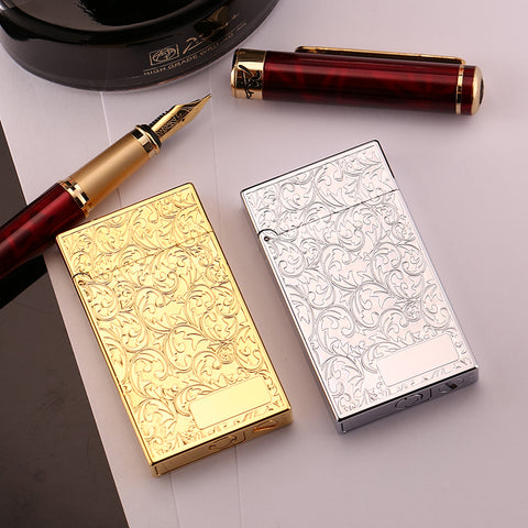 Maduro M1 Vintage Cigar Soft Flame Lighter – Cling Sound Kerosene Baroque Swirl