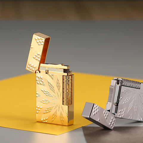Maduro M2 Cling Sound Butane Soft Flame Lighter – Sunburst Grid