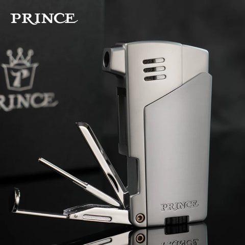 PRINCE Angled-Flame Butane Pipe Lighter