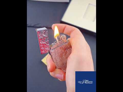 Maduro M1 Vintage Cigar Soft Flame Lighter – Cling Sound Kerosene Baroque Swirl